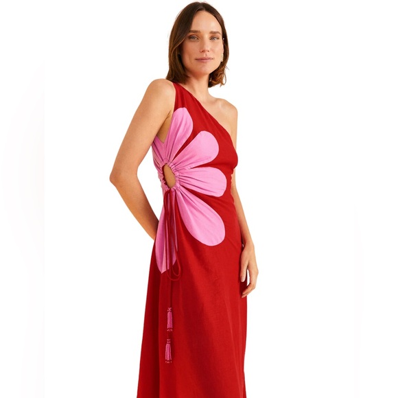 FARM Rio Dresses & Skirts - Farm Rio Flower Cutout Dress Size S